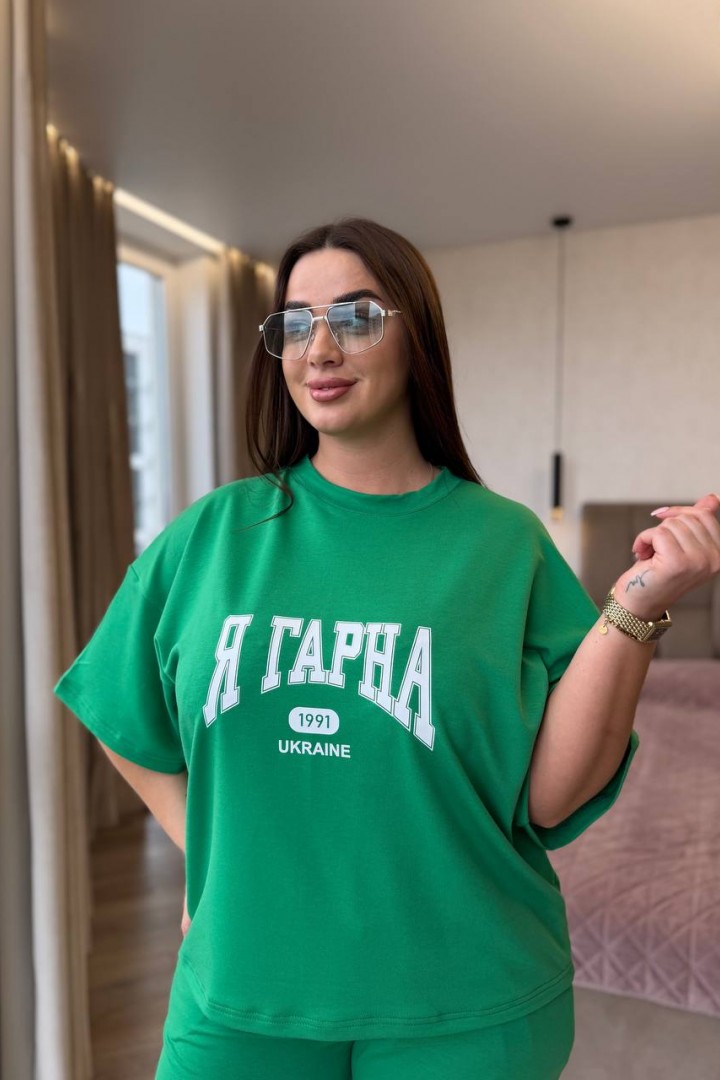 Костюм двойка брюки и футболка YS-2225A670B750