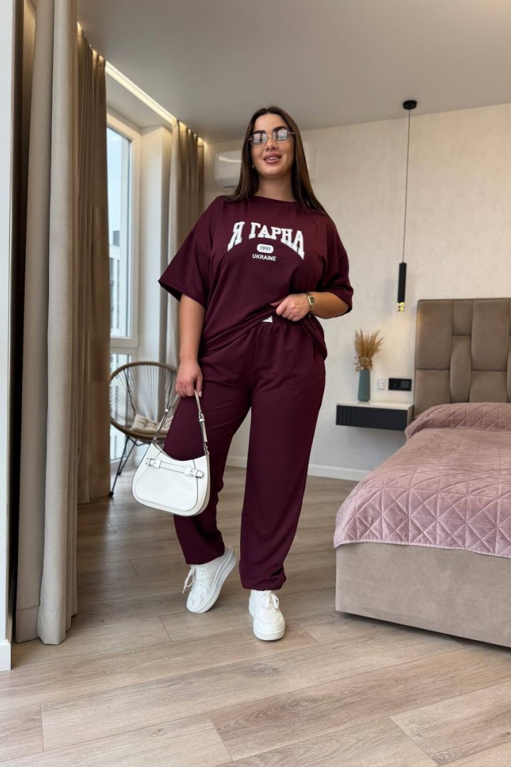 Костюм двойка брюки и футболка YS-2225A670B750