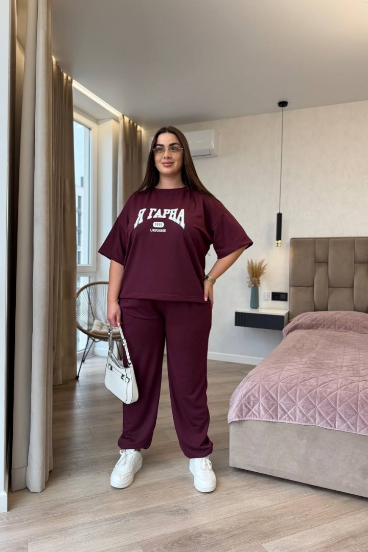 Костюм двойка брюки и футболка YS-2225A670B750