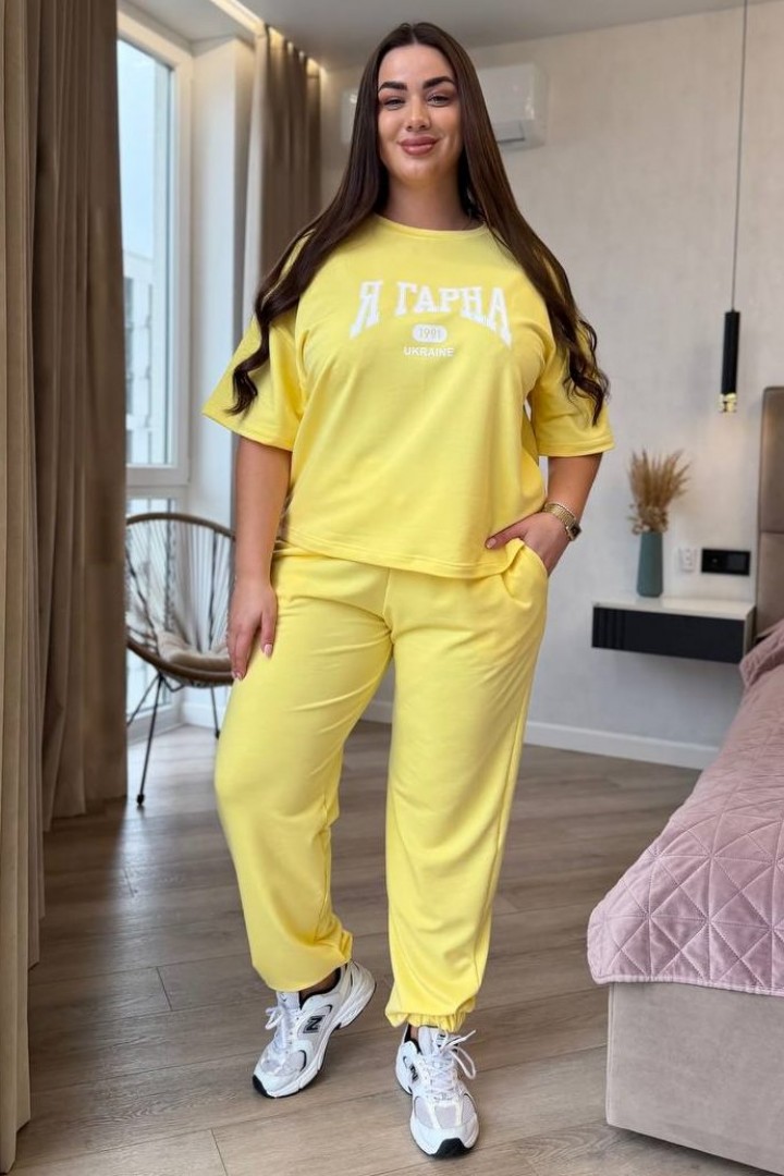 Костюм двойка брюки и футболка YS-2225A670B750