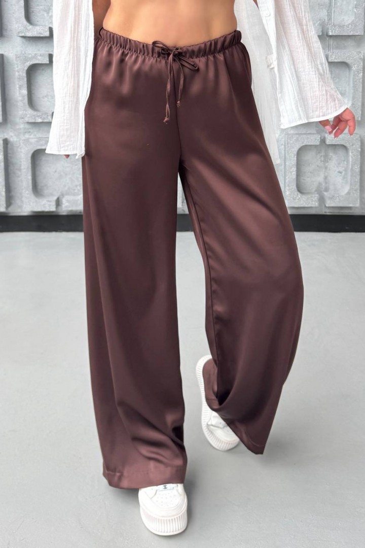 Шелковые брюки палаццо XOF-7015A300