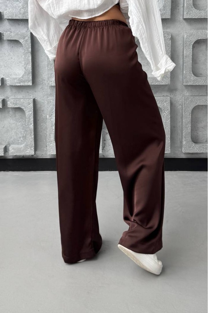 Шелковые брюки палаццо XOF-7015A300