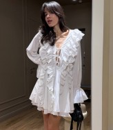 Женское платье с рюшами MUS-120A680