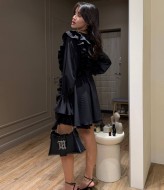 Женское платье с рюшами MUS-120A680