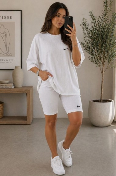 Велосипедки и футболка с накатом MIK-4275A470