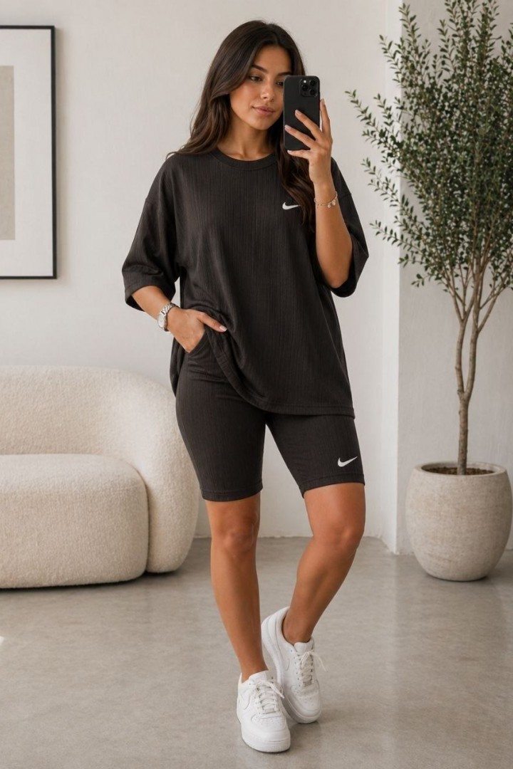 Велосипедки и футболка с накатом MIK-4275A470