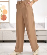 Брюки прямого кроя на резинке OSI-26580A320