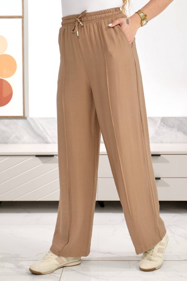 Брюки прямого кроя на резинке OSI-26580A320