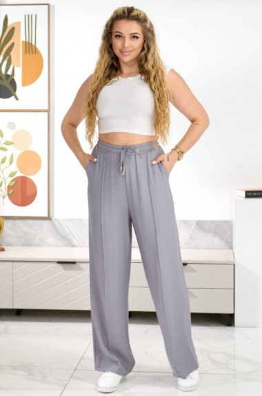 Брюки прямого кроя на резинке OSI-26580A320