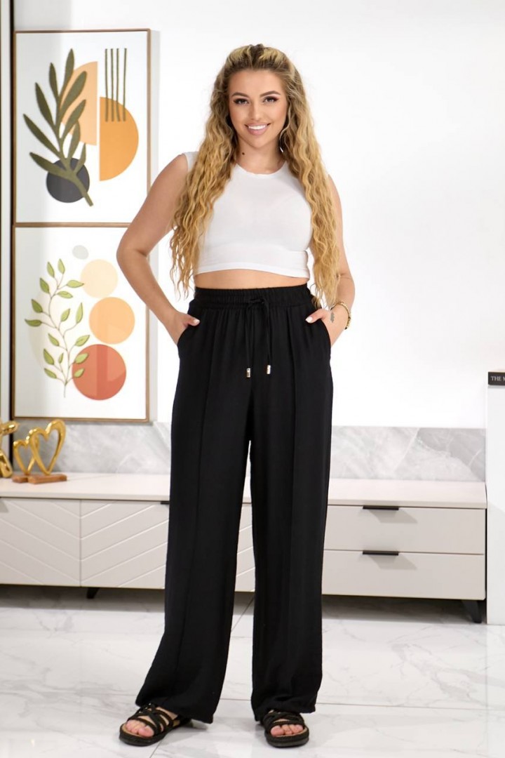 Брюки прямого кроя на резинке OSI-26580A320