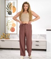 Брюки прямого кроя на резинке OSI-26580A320