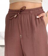 Брюки прямого кроя на резинке OSI-26580A320