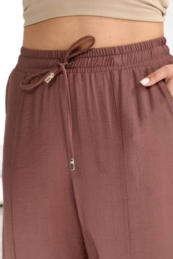 Брюки прямого кроя на резинке OSI-26580A320