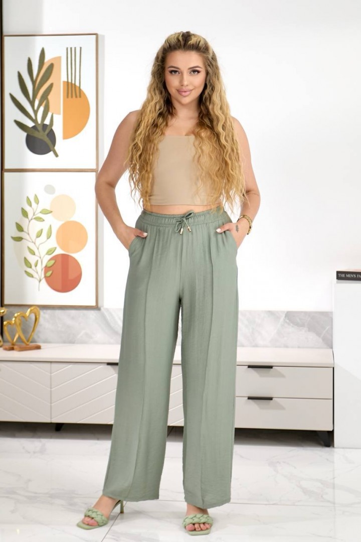 Брюки прямого кроя на резинке OSI-26580A320