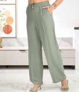 Брюки прямого кроя на резинке OSI-26580A320