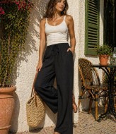 Легкие брюки из жатого шелка MIK-8080A450