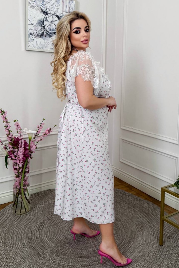 Платье с кружевными рукавами YM-7181A18.5