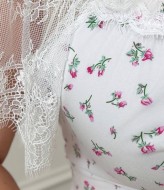 Платье с кружевными рукавами YM-7181A18.5