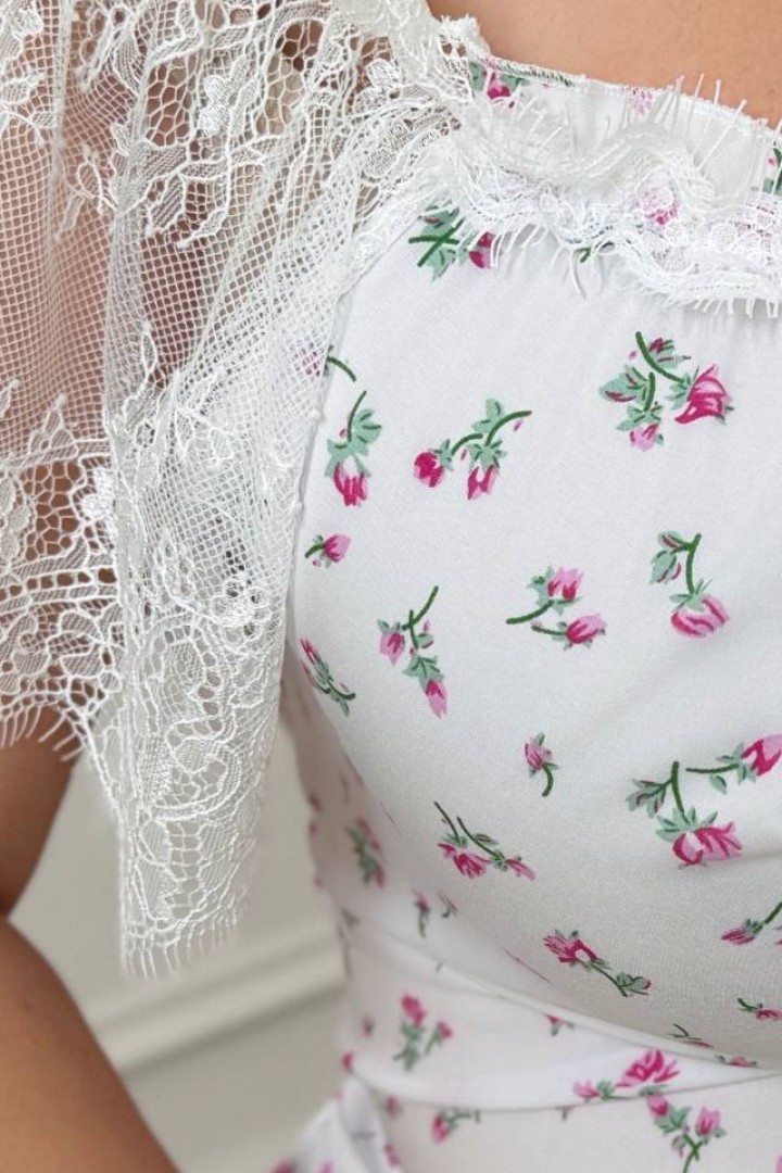 Платье с кружевными рукавами YM-7181A18.5