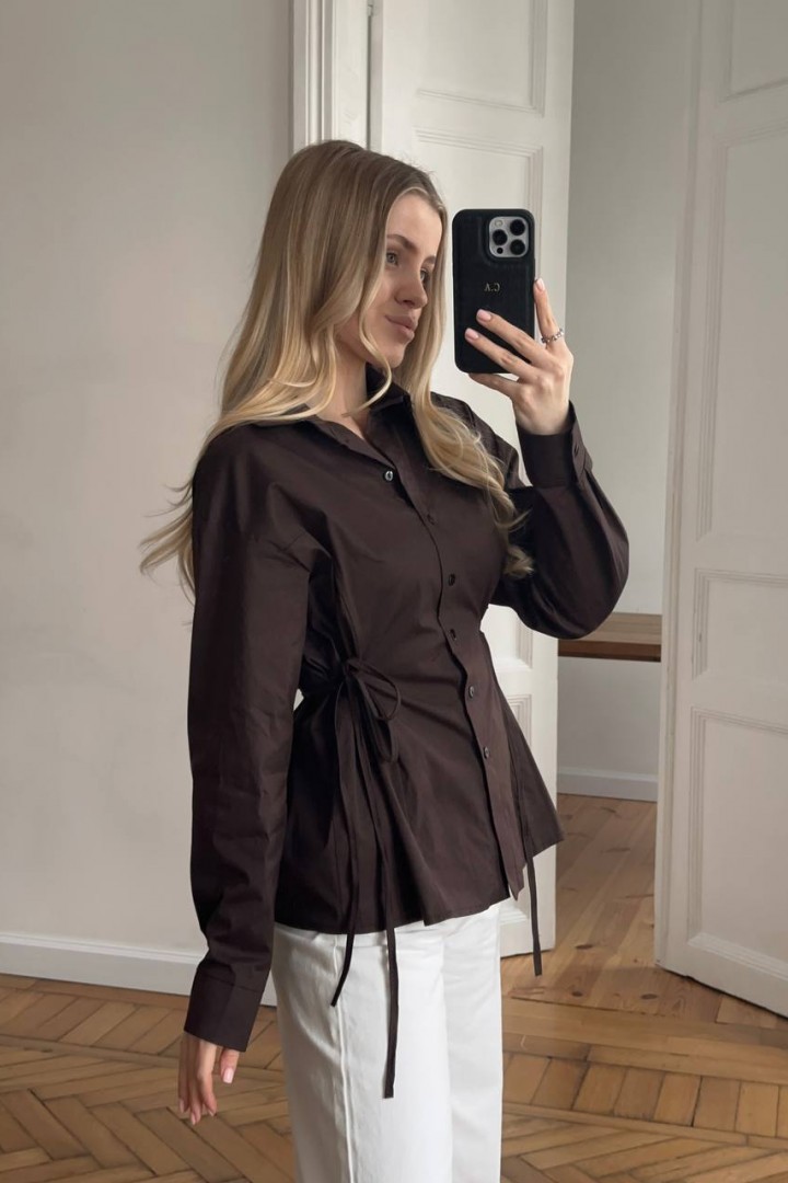 Рубашка по бокам на завязках RAB-727A489