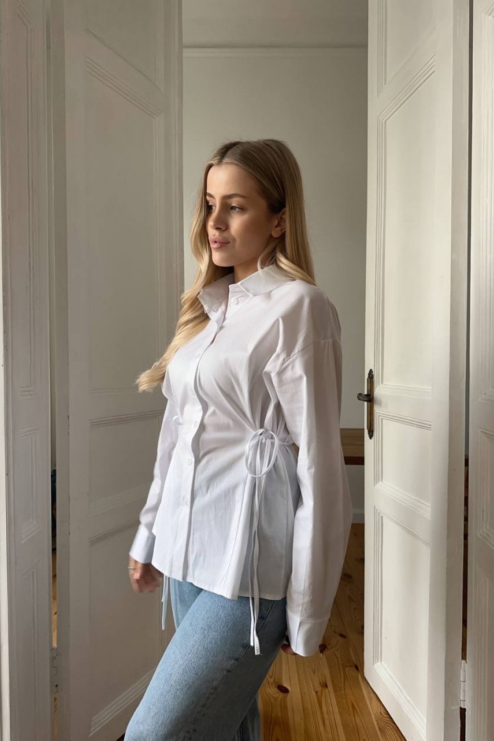 Рубашка по бокам на завязках RAB-727A489