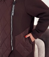 Комбінований теплий кардиган MOV-717A850