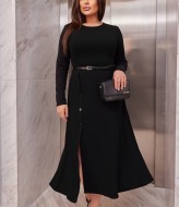 Платье трикотажное миди  EY-488A17B21