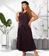 Костюм с плиссированной юбкой AZ-8284A825