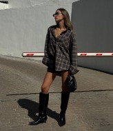 Женская клетчатая рубашка  CULT-2005A490