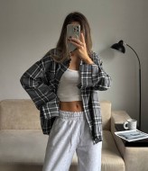 Женская клетчатая рубашка  CULT-2005A490