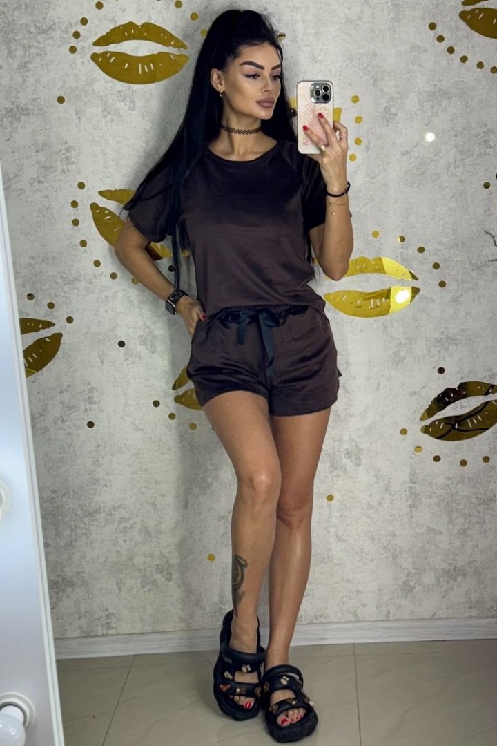 Велюровая пижама женская  ROM-404A400