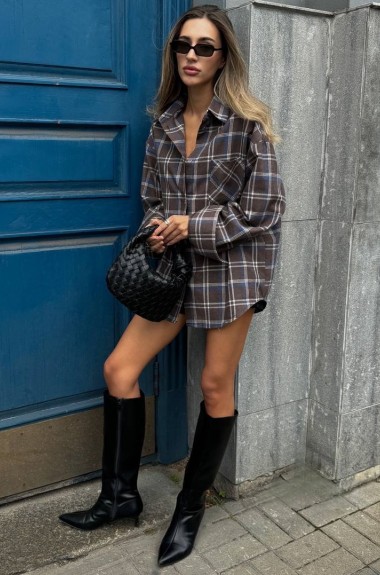 Сорочка у клітинку CULT-2005A490