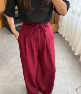 Брюки крій «oversize» з подвійним поясом DMP-A7135A380