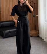 Брюки крій «oversize» з подвійним поясом DMP-A7135A380