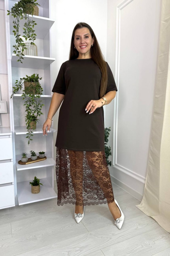 Платье с гипюром VL-1136A750