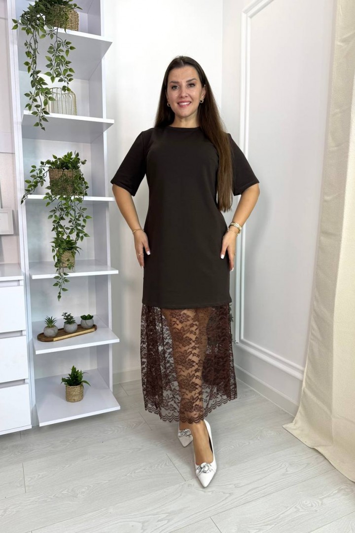 Платье с гипюром VL-1136A750