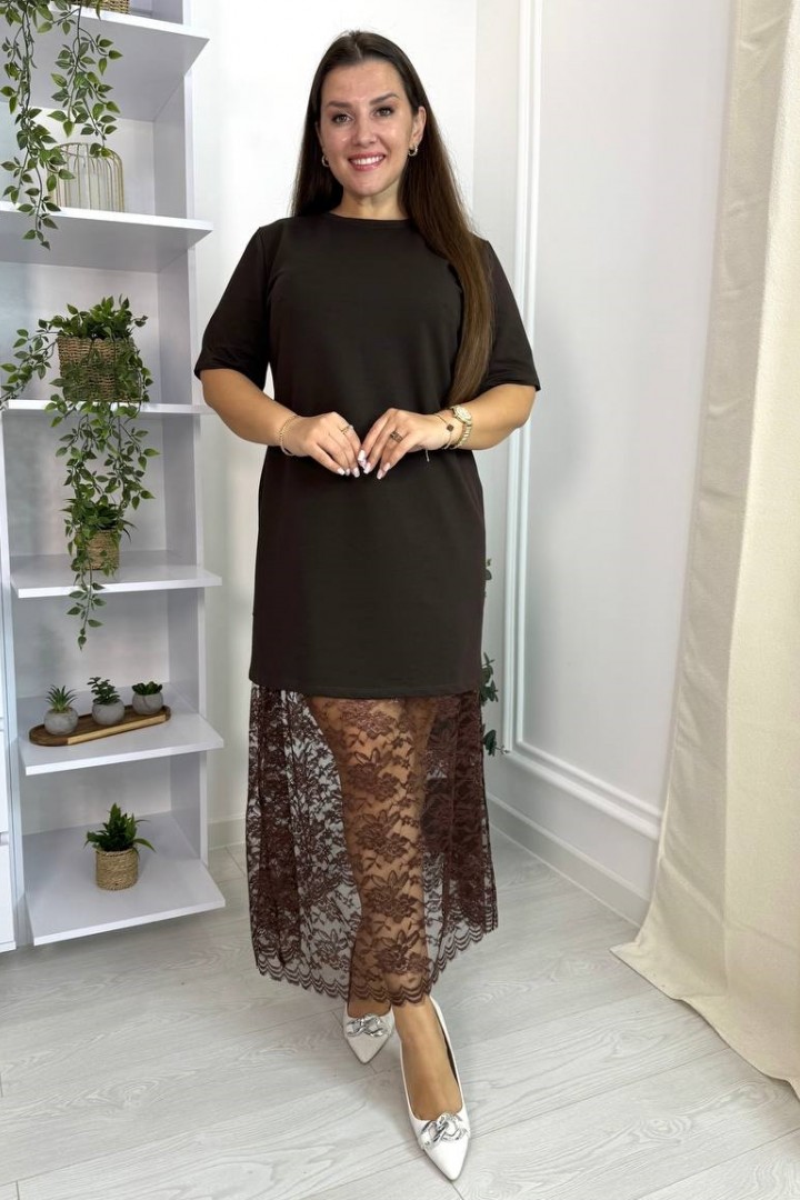 Платье с гипюром VL-1136A750