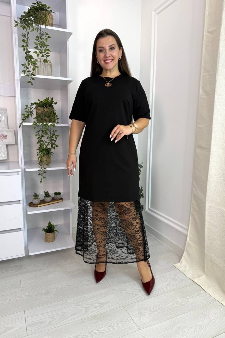 Платье с гипюром VL-1136A750