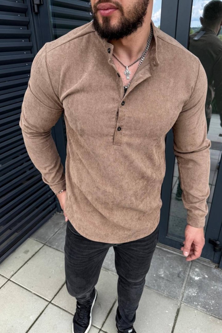 Вельветовая рубашка мужская  KUT-1757A450