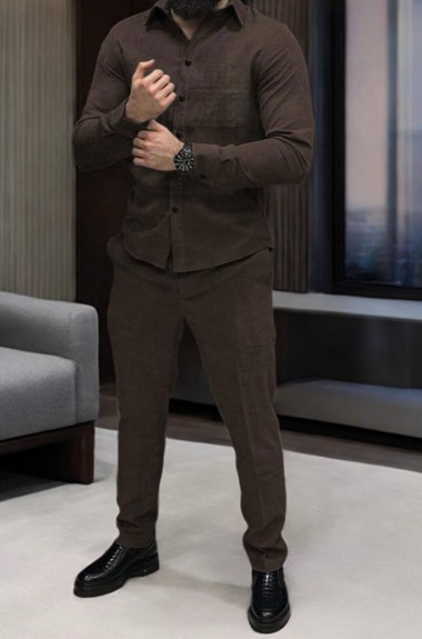 Костюм замшевый мужской  KUT-1759A870