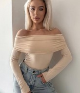 Топ с открытыми плечами и длинными рукавами  DMP-R1876A270