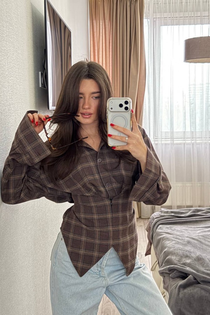 Асиметрична сорочка NON-322A590