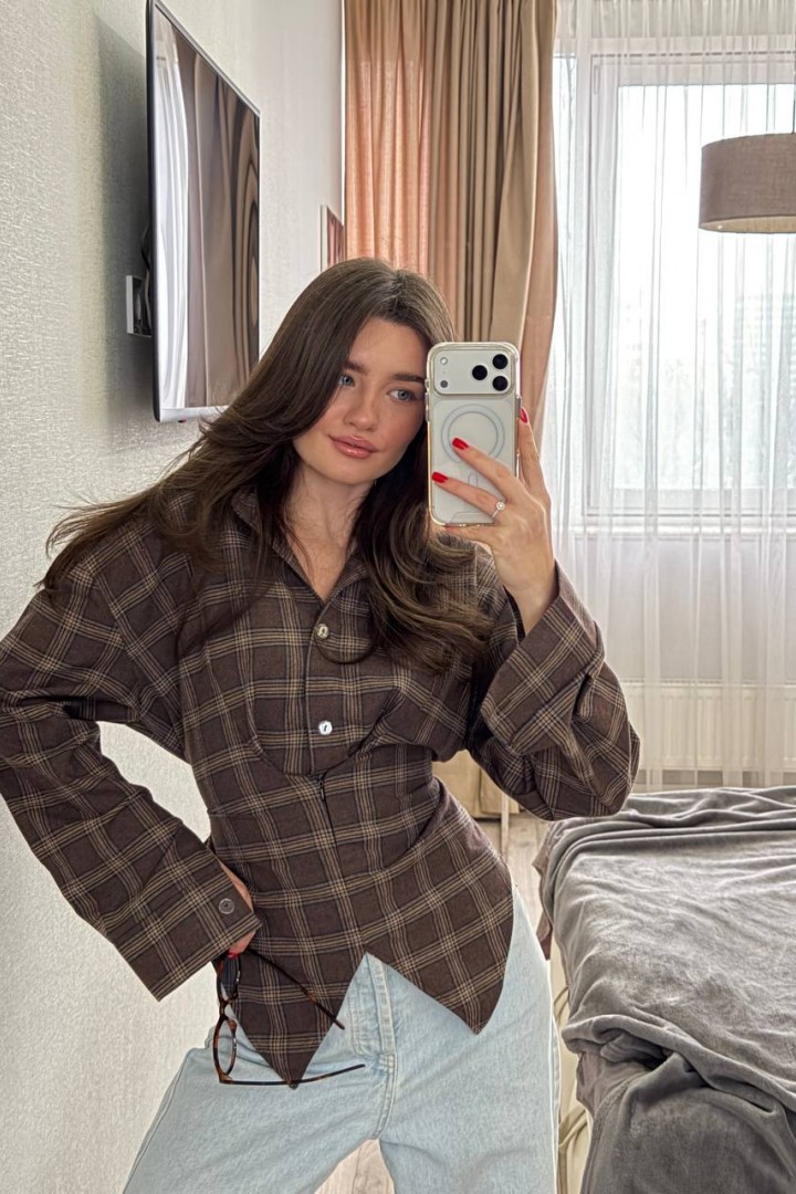 Асиметрична сорочка NON-322A590