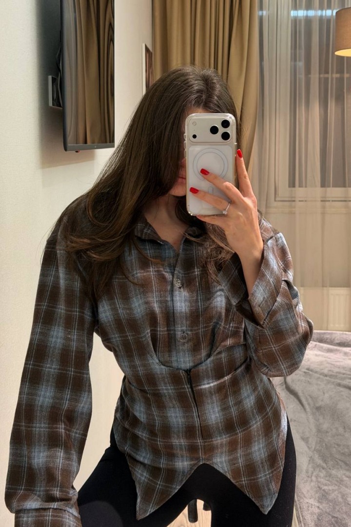 Асиметрична сорочка NON-322A590