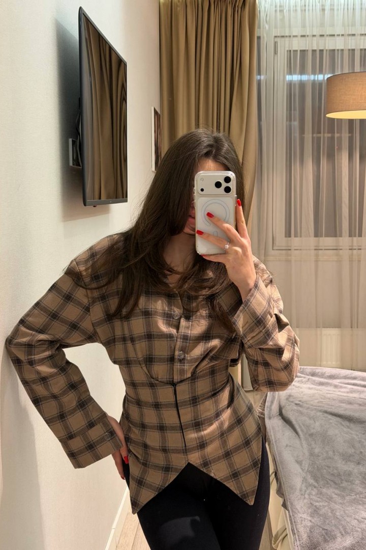 Асиметрична сорочка NON-322A590