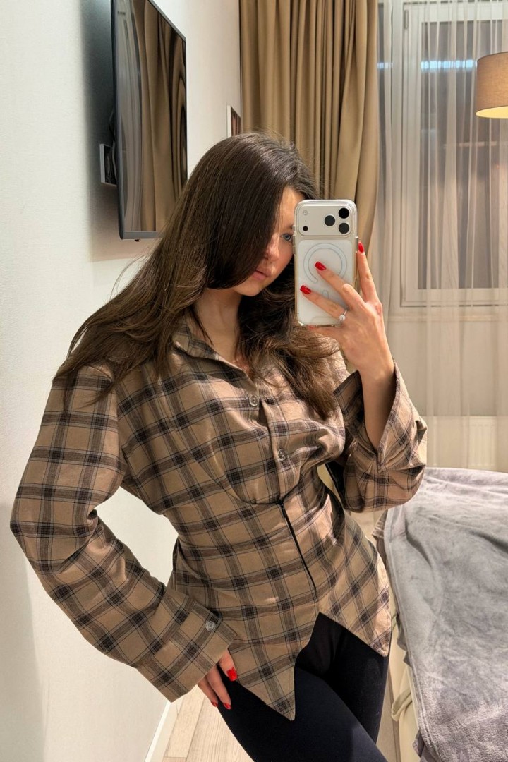 Асиметрична сорочка NON-322A590