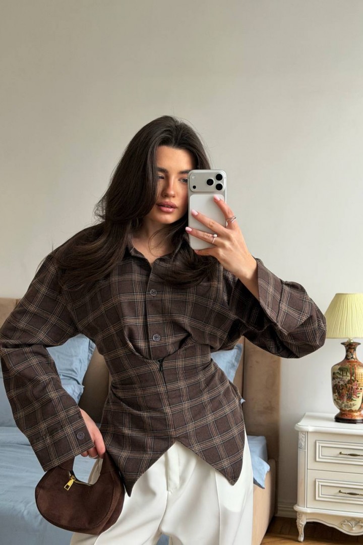 Асиметрична сорочка NON-322A590