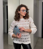 Ажурный свитер EX-009A250