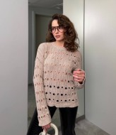 Ажурный свитер EX-009A250