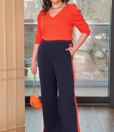 Брючный трикотажный костюм NJ-ANK-7257.1A380